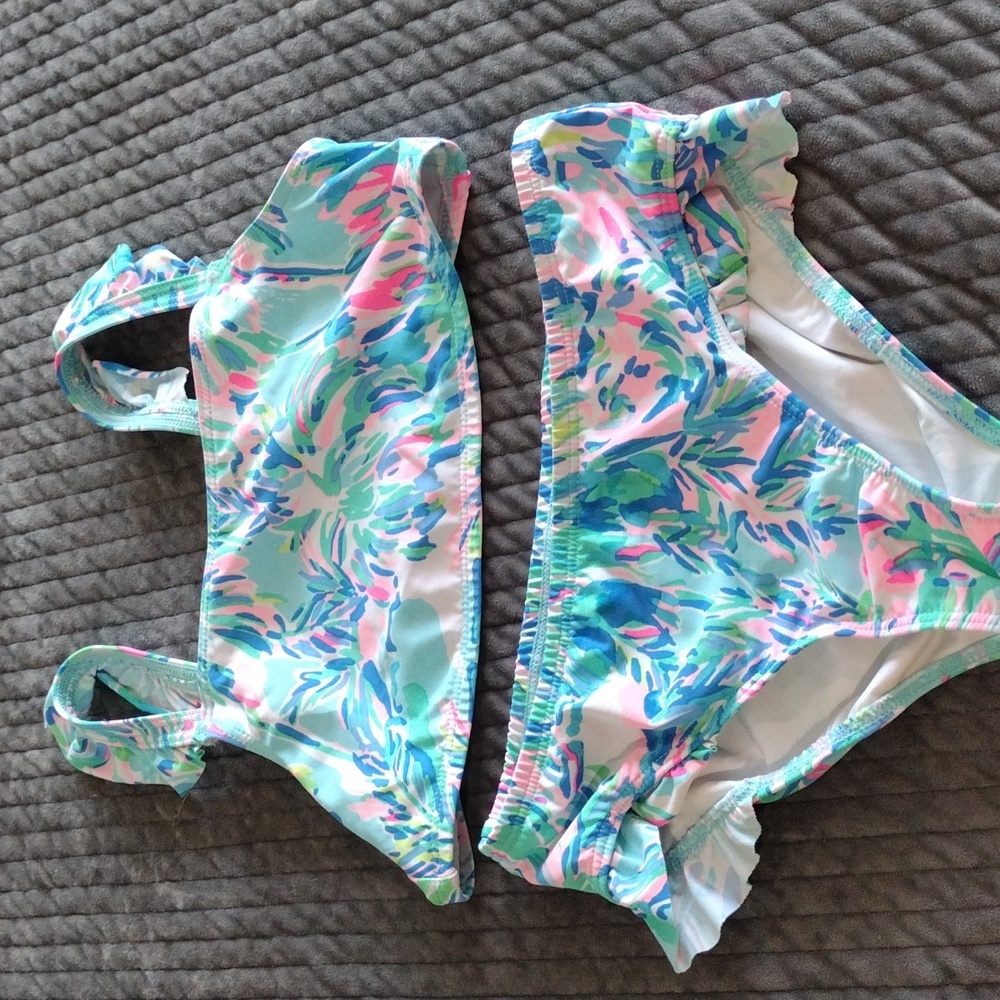 Girls lilly Pulitzer two piece swimsuit
